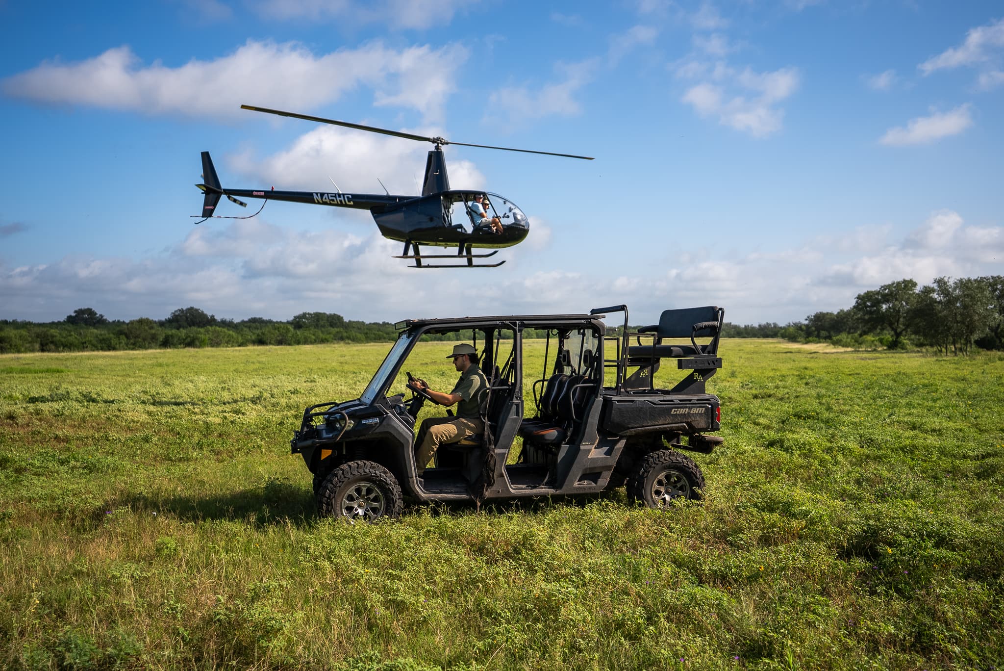 South Texas ranch road through wildlife habitat